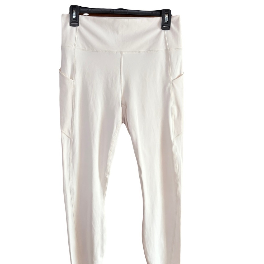 Pureluxe by Fabletics Women's Cream Leggings size large